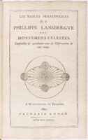 1634 - Zacharie Roman - Les Tables perpétuelles - BnF Arsenal