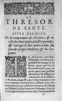 1607 - Étienne Servain et Jean Antoine Huguetan - Trésor de santé ou ménage de la vie humaine - BIU Santé