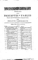 1634 - Zacharie Roman - Les Tables perpétuelles - Universiteit Leiden