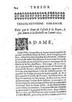 1654 - Michel Bobin - Trésor des harangues, remontrances et oraisons funèbres - BM Lyon