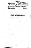 1614 - Jean Corrozet - Trésor des histoires de France - BM Lyon