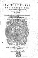 1553 - Jacopo Strada et Thomas Guérin - Épitome du Trésor des antiquités - Prague