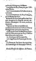 1604 - Galiot Corrozet - Trésor des histoires de France - BnF Arsenal