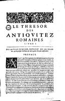 1650 - Denis Thierry - Trésor des antiquités romaines - BM Lyon