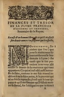 1572 - Lucas Breyer - Finances et Trésor de la plume française - BNC Rome