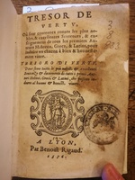 1576 - Benoît Rigaud - Trésor de vertu - BNC Florence