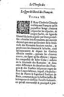1633 - Jean Corrozet - Trésor des histoires de France - BM Lyon