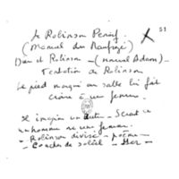 F°51 recto et verso (manuscrit),  recopie d’une note figurant dans les Cahiers XII, 398. 
