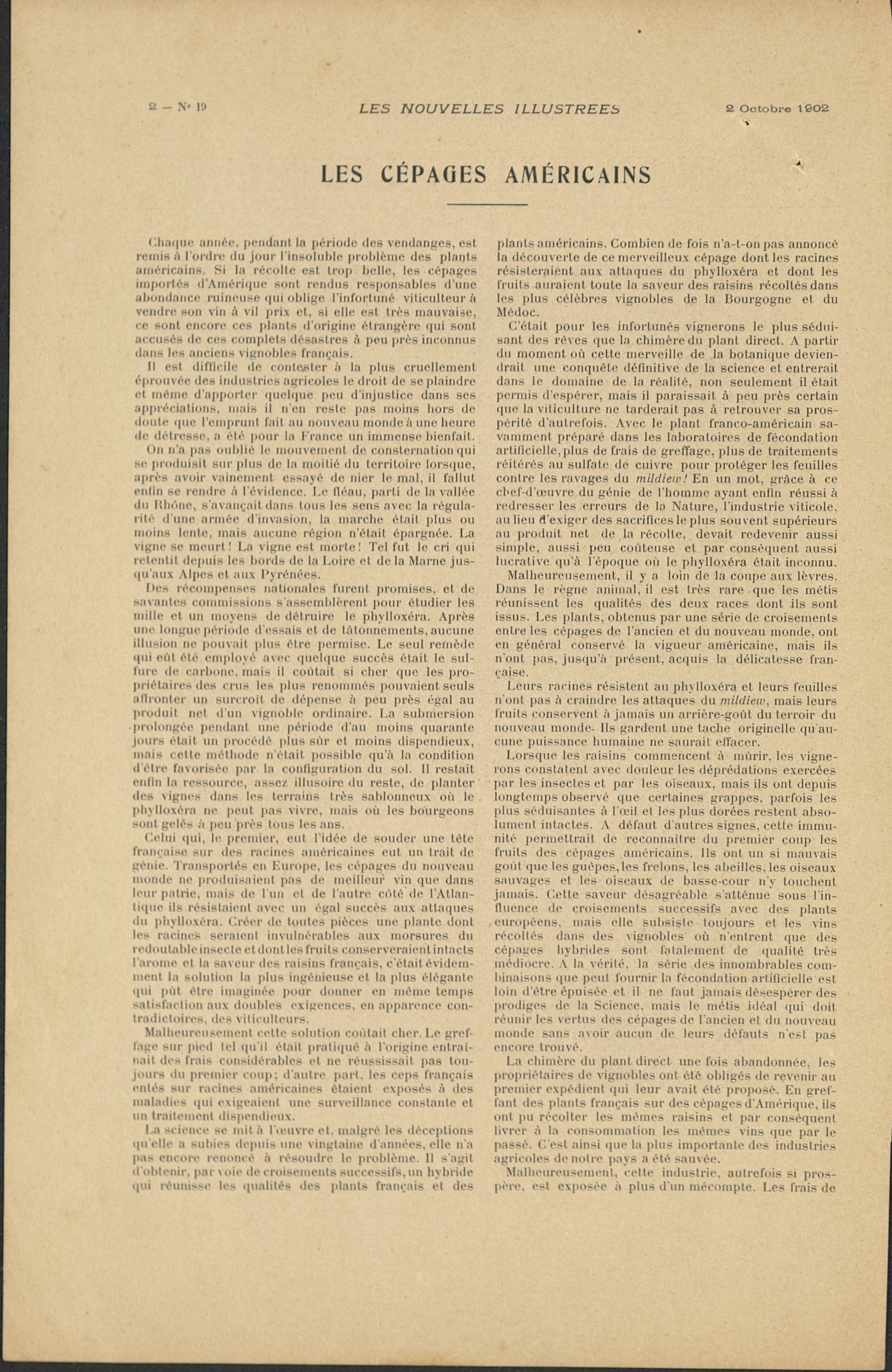 Les Nouvelles illustrées, n° 19 Les Nouvelles illustrées, n° 19