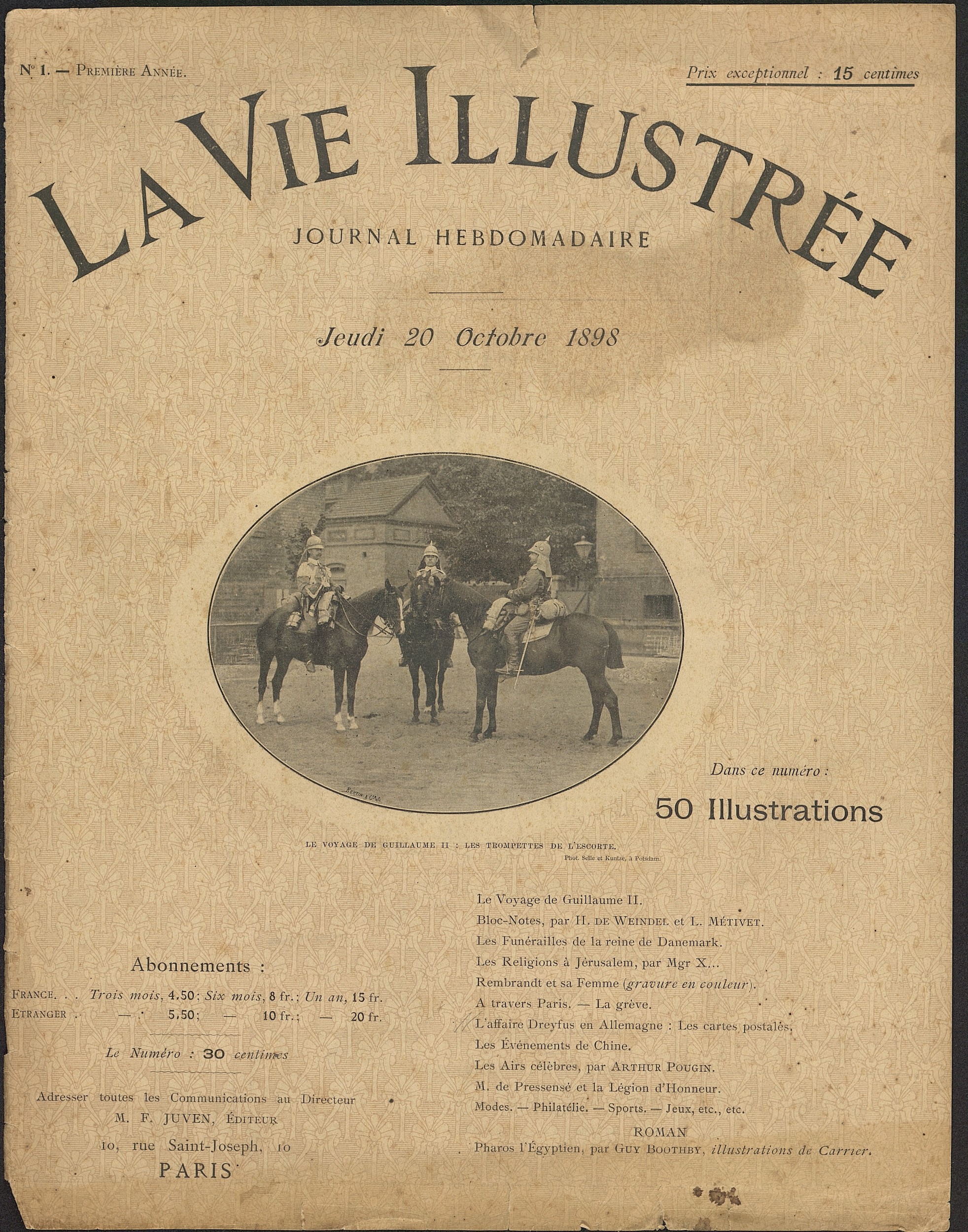 La Vie illustrée, n° 1 La Vie illustrée, n° 1