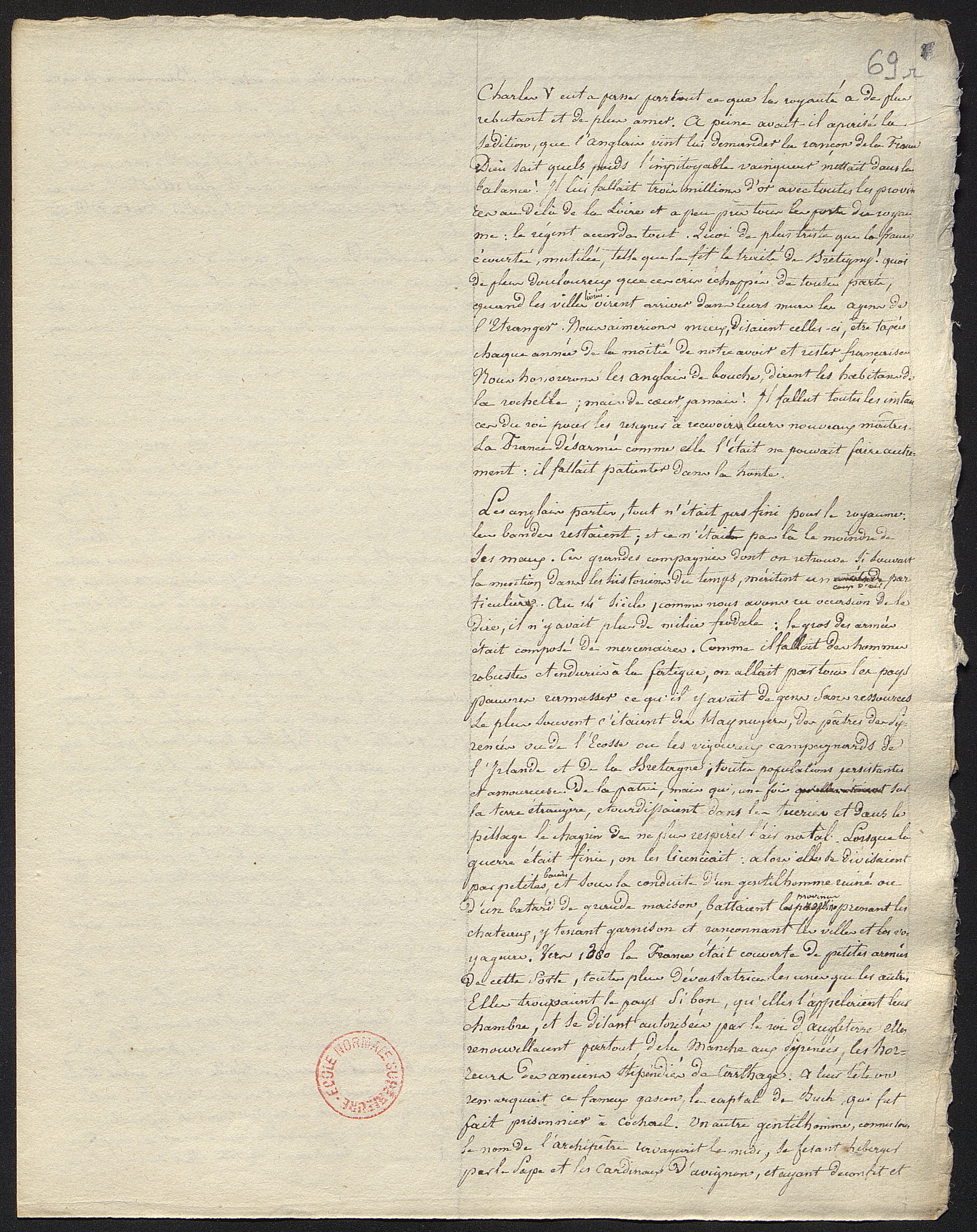 Jules Michelet. Cours d’histoire du Moyen âge, XIVe-XVe siècles, professé au collège Sainte-Barbe.