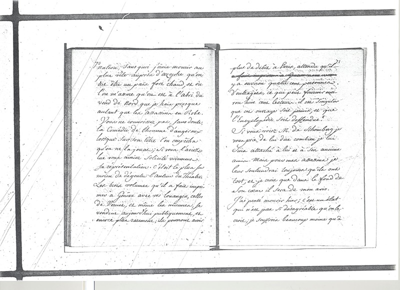 Lettre de Voltaire à D'Alembert, 14 juin 1771 Lettre de Voltaire à D'Alembert, 14 juin 1771