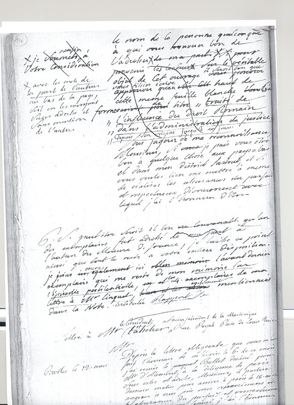 Lettre de Rapedius de Berg à D'Alembert, 12 mars 1783 Lettre de Rapedius de Berg à D'Alembert, 12 mars 1783