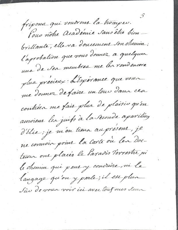 Lettre de Frédéric II à D'Alembert, 25 novembre 1769 Lettre de Frédéric II à D'Alembert, 25 novembre 1769