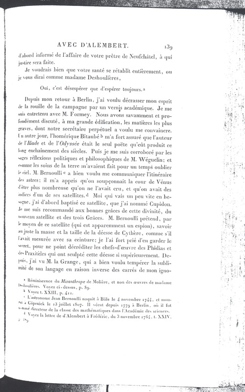 Lettre de Frédéric II à D'Alembert, janvier 1780 Lettre de Frédéric II à D'Alembert, janvier 1780
