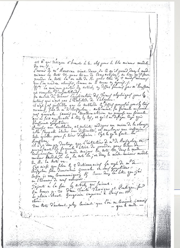Lettre de Nau à D'Alembert, 28 juillet 1770 Lettre de Nau à D'Alembert, 28 juillet 1770