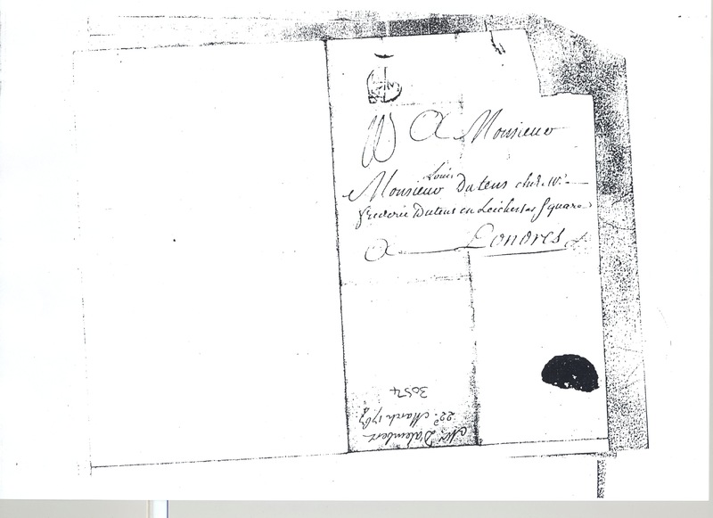 Lettre de D'Alembert à Dutens, 22 mars 1767