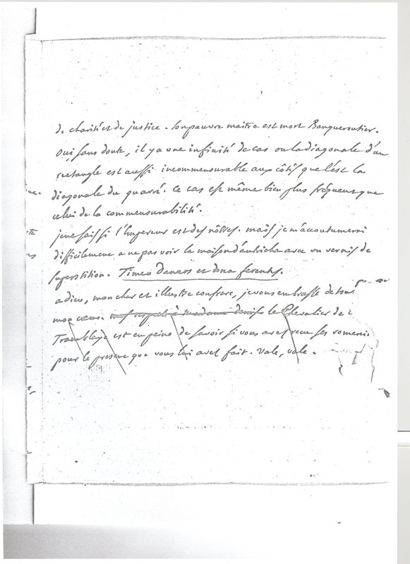 Lettre de D'Alembert à Voltaire, 9 novembre 1769 Lettre de D'Alembert à Voltaire, 9 novembre 1769
