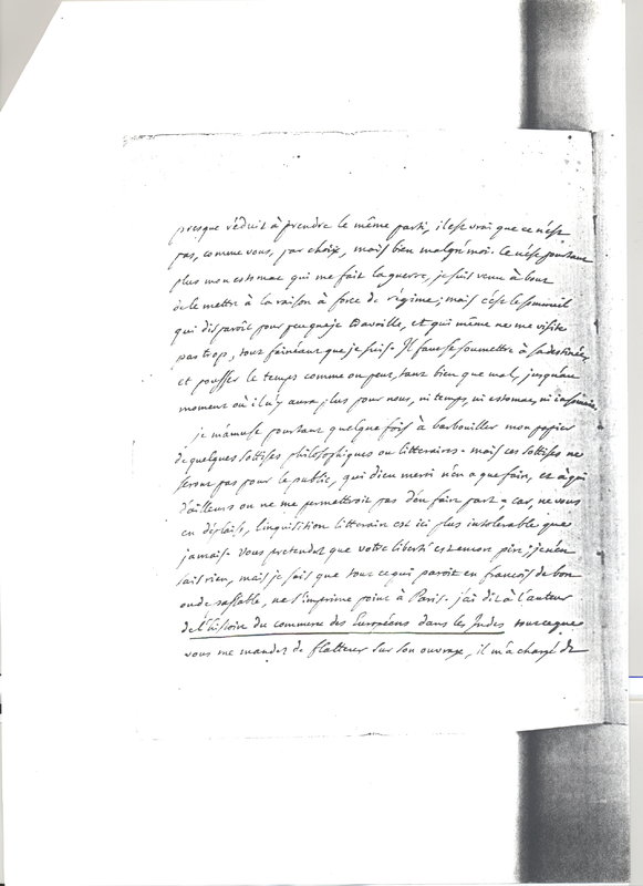 Lettre de D'Alembert à Hume David, 1er mai 1773 Lettre de D'Alembert à Hume David, 1er mai 1773