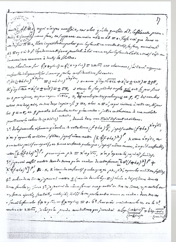 Lettre de D'Alembert à Lagrange, 12 janvier 1765 Lettre de D'Alembert à Lagrange, 12 janvier 1765