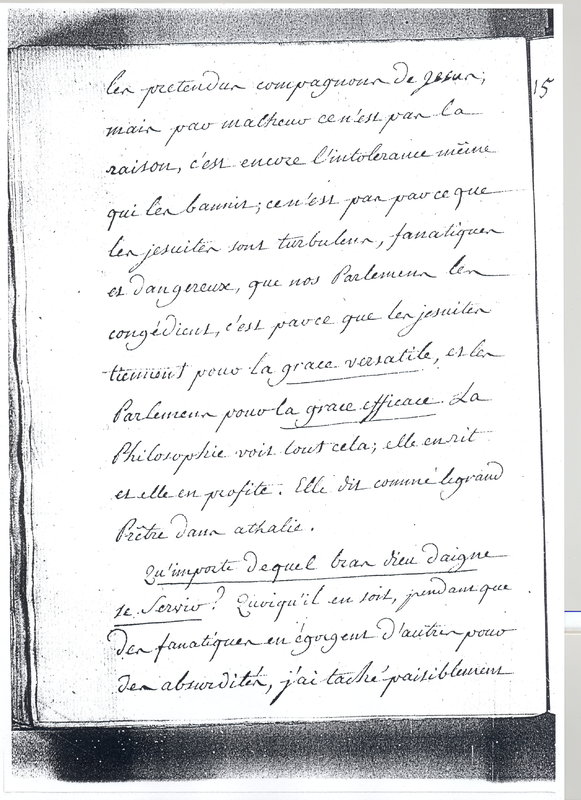 Lettre de D'Alembert à Catherine II, 20 mars 1764