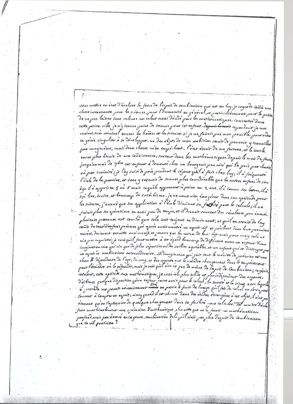 Lettre de Ray à D'Alembert, 14 novembre 1766 Lettre de Ray à D'Alembert, 14 novembre 1766