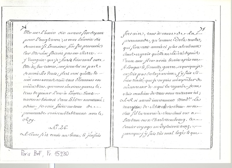 Lettre de D'Alembert à Mlle Lespinasse, 25 juillet 1763 Lettre de D'Alembert à Mlle Lespinasse, 25 juillet 1763