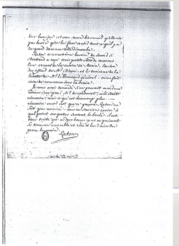Lettre de Voltaire à D'Alembert, 12 février 1773 Lettre de Voltaire à D'Alembert, 12 février 1773