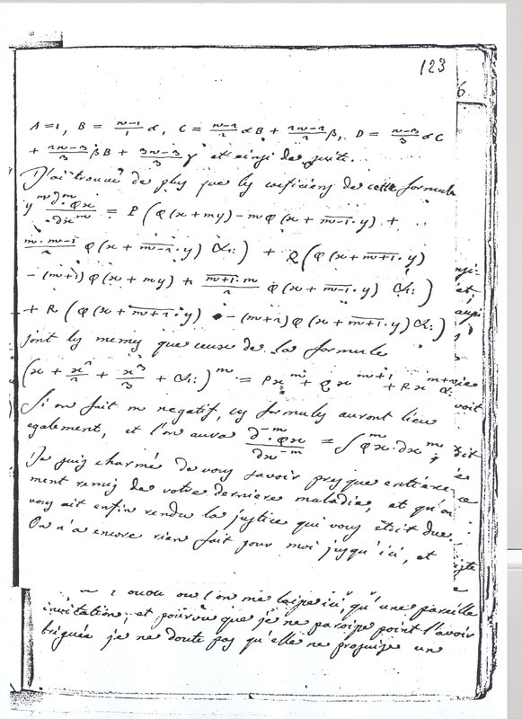 Lettre de Lagrange à D'Alembert, 15 janvier 1766 Lettre de Lagrange à D'Alembert, 15 janvier 1766