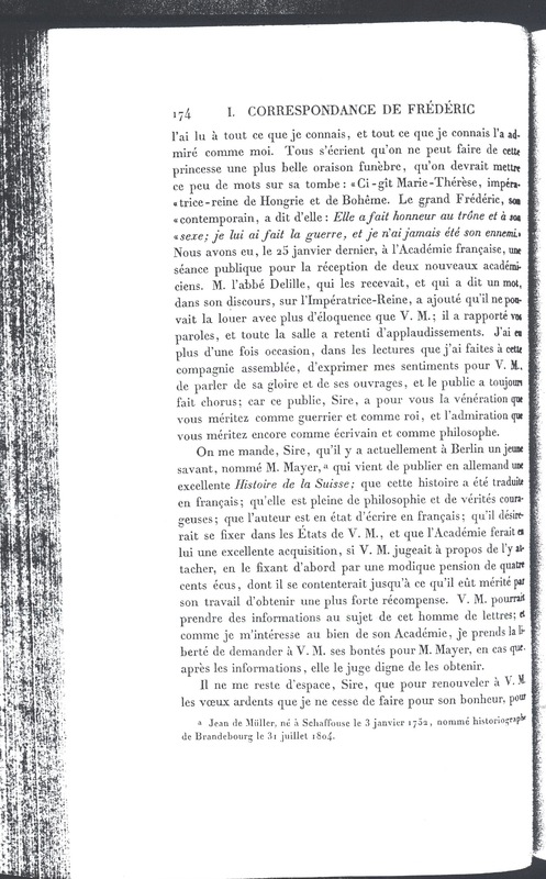 Lettre de D'Alembert à Frédéric II, 9 février 1781 Lettre de D'Alembert à Frédéric II, 9 février 1781