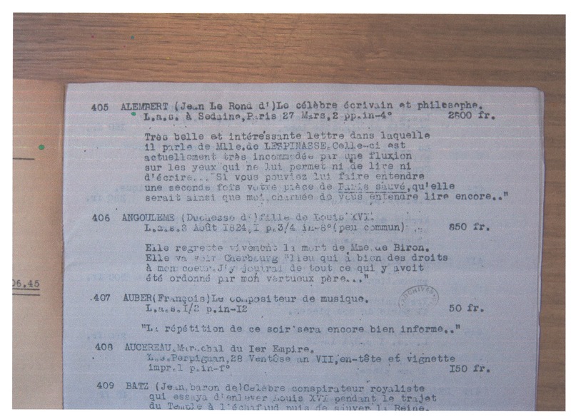 Lettre de D'Alembert à Sedaine, 27 mars 1771 Lettre de D'Alembert à Sedaine, 27 mars 1771