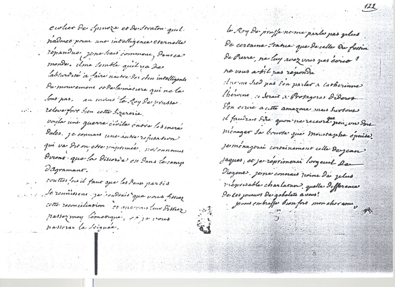 Lettre de Voltaire à D'Alembert, 27 juillet 1770