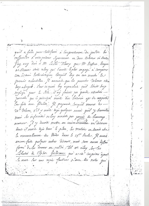 Lettre de Mariette à D'Alembert, mai 1774 Lettre de Mariette à D'Alembert, mai 1774