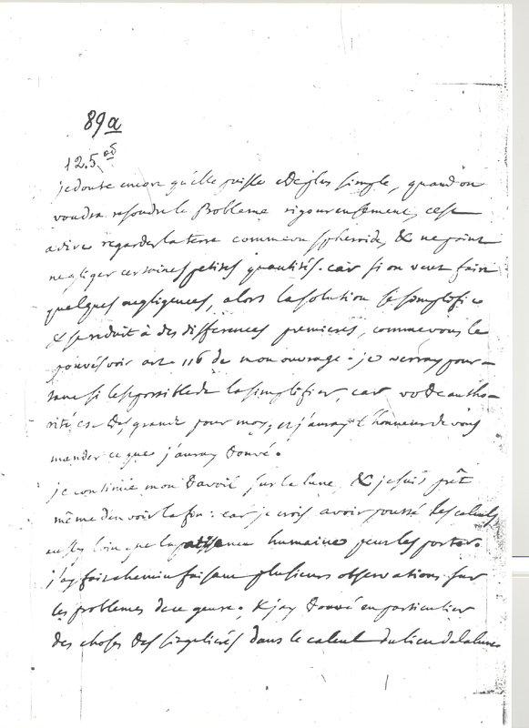 Lettre de D'Alembert à Euler Leonhard, 30 mars 1750 Lettre de D'Alembert à Euler Leonhard, 30 mars 1750