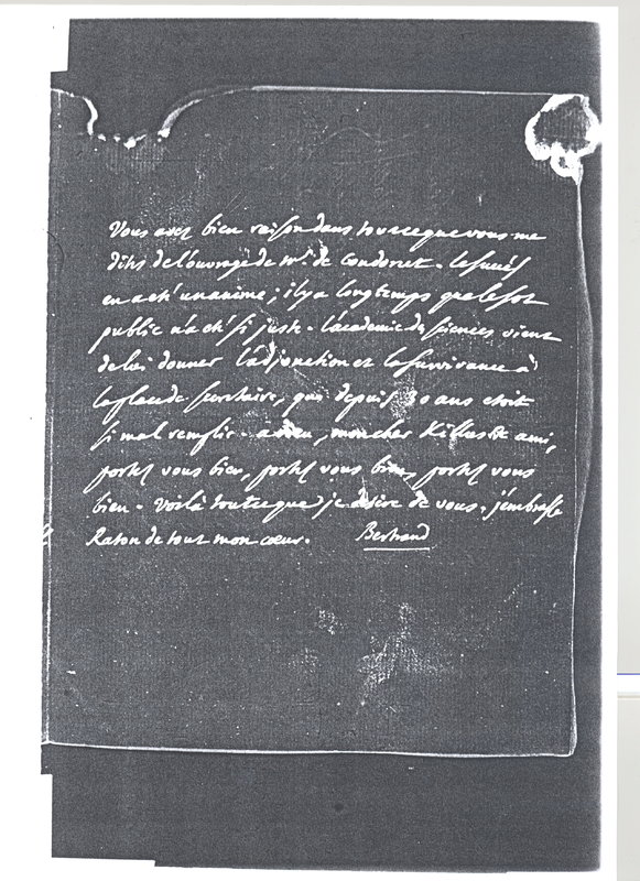 Lettre de D'Alembert à Voltaire, 20 avril 1773 Lettre de D'Alembert à Voltaire, 20 avril 1773