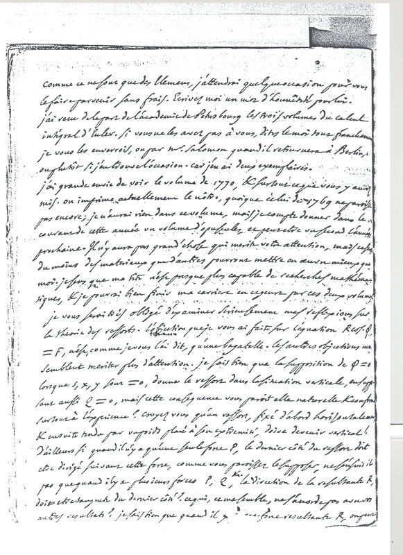 Lettre de D'Alembert à Lagrange, 6 février 1772 Lettre de D'Alembert à Lagrange, 6 février 1772