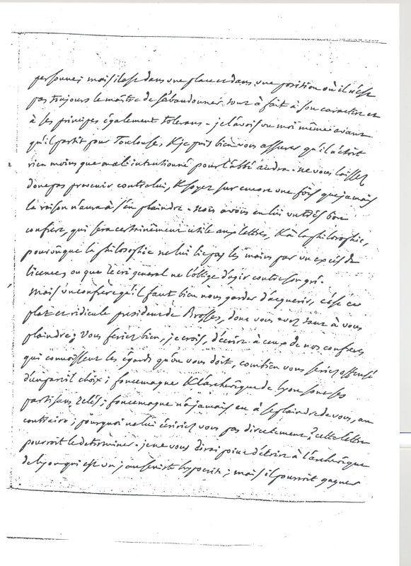 Lettre de D'Alembert à Voltaire, 22 décembre 1770 Lettre de D'Alembert à Voltaire, 22 décembre 1770