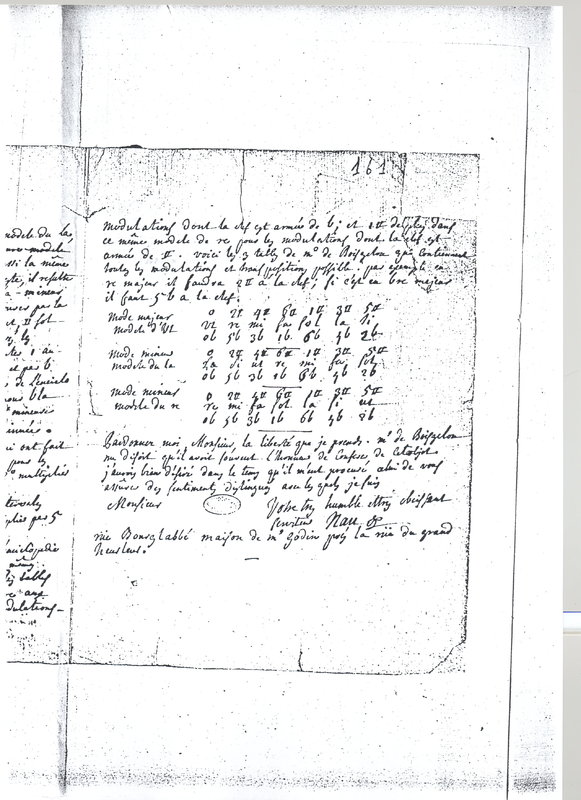 Lettre de Nau à D'Alembert, 7 novembre 1768 Lettre de Nau à D'Alembert, 7 novembre 1768