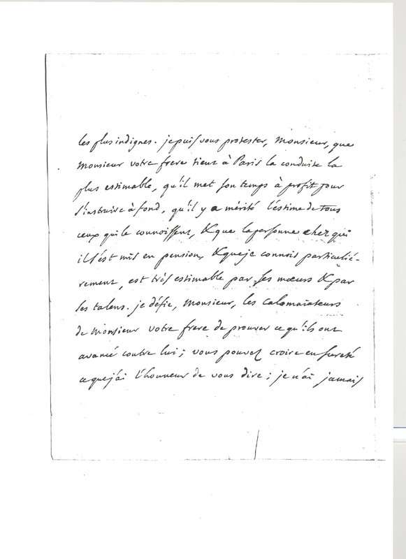 Lettre de D'Alembert à Van Der Meersch, 7 juillet 1770 Lettre de D'Alembert à Van Der Meersch, 7 juillet 1770