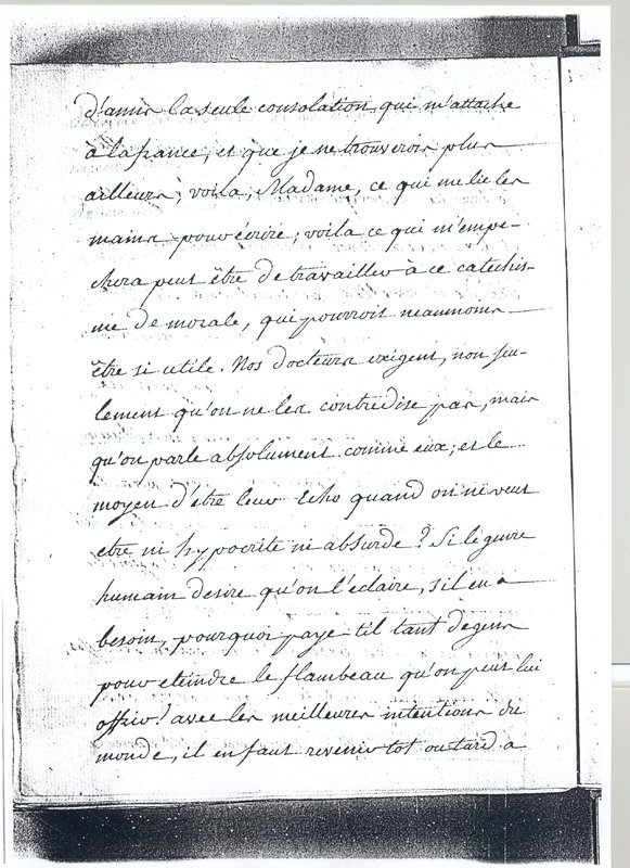 Lettre de D'Alembert à Catherine II, novembre 1764