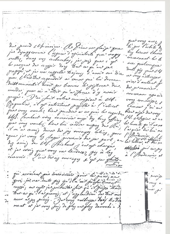Lettre de Lagrange à D'Alembert, 12 septembre 1769 Lettre de Lagrange à D'Alembert, 12 septembre 1769