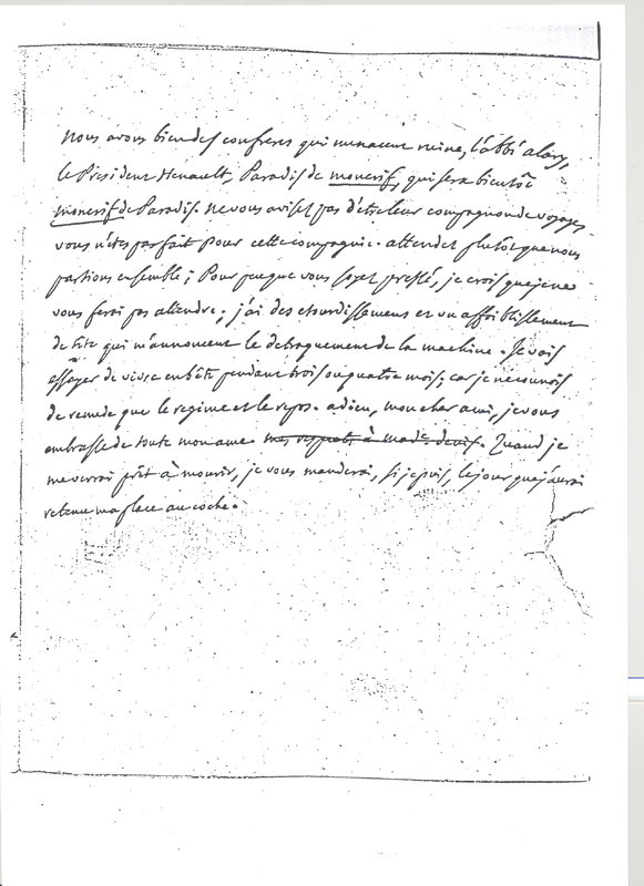 Lettre de D'Alembert à Voltaire, 25 janvier 1770 Lettre de D'Alembert à Voltaire, 25 janvier 1770