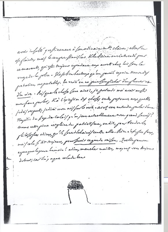 Lettre de D'Alembert à Voltaire, 27 février 1765 Lettre de D'Alembert à Voltaire, 27 février 1765