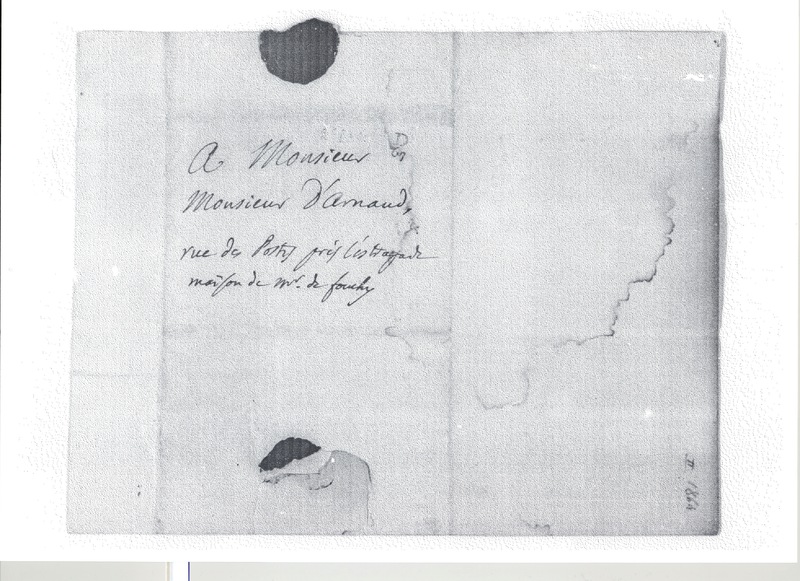 Lettre de D'Alembert à Baculard d'Arnaud, 14 juin 1776 Lettre de D'Alembert à Baculard d'Arnaud, 14 juin 1776