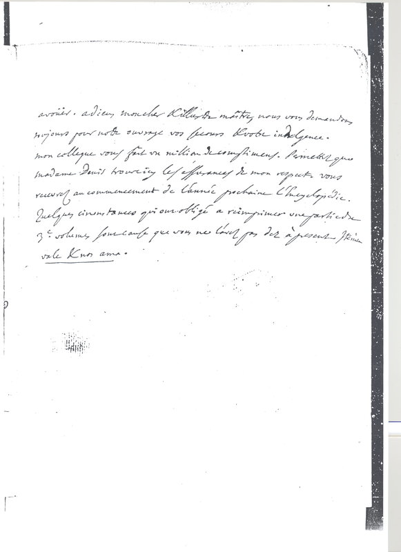 Lettre de D'Alembert à Voltaire, 13 décembre 1756 Lettre de D'Alembert à Voltaire, 13 décembre 1756