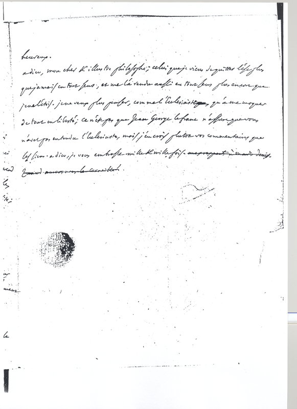 Lettre de D'Alembert à Voltaire, 8 octobre 1763 Lettre de D'Alembert à Voltaire, 8 octobre 1763