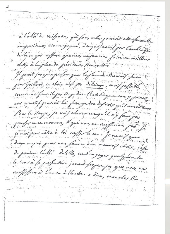 Lettre de D'Alembert à Voltaire, 12 décembre 1770 Lettre de D'Alembert à Voltaire, 12 décembre 1770