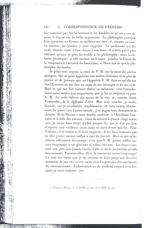 Lettre de D'Alembert à Frédéric II, 21 avril 1771 Lettre de D'Alembert à Frédéric II, 21 avril 1771