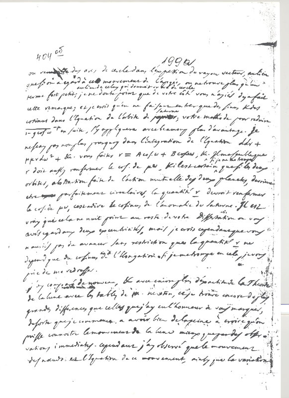 Lettre de D'Alembert à Euler Leonhard, 17 juin 1748 Lettre de D'Alembert à Euler Leonhard, 17 juin 1748