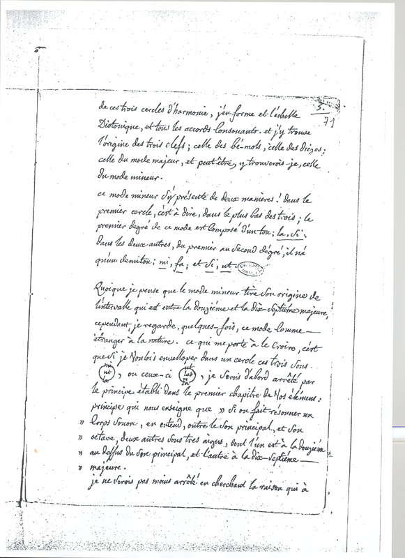 Lettre de Ducharger à D'Alembert, 6 décembre 1762 Lettre de Ducharger à D'Alembert, 6 décembre 1762